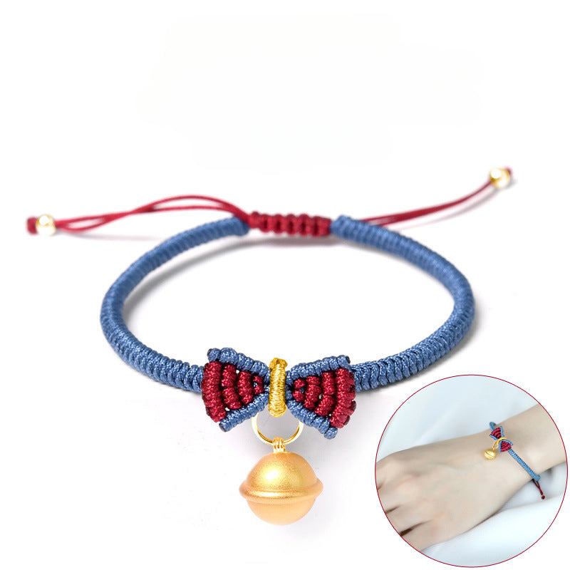 Wholesale Christmas Butterfly Gold Bell Bracelet