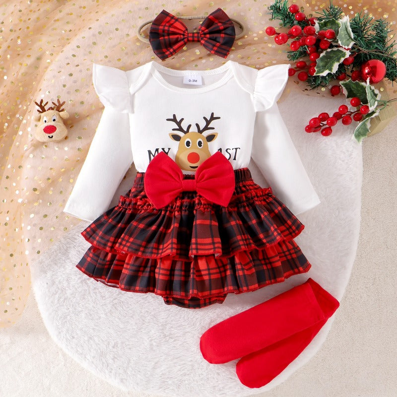 Wholesale 24 European and American Spring and Autumn New Christmas Children's Baby Clothes