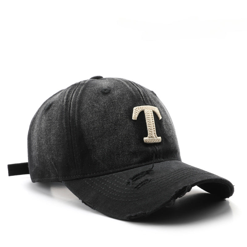 卸売ヴィンテージレターコットンベースボールキャップ