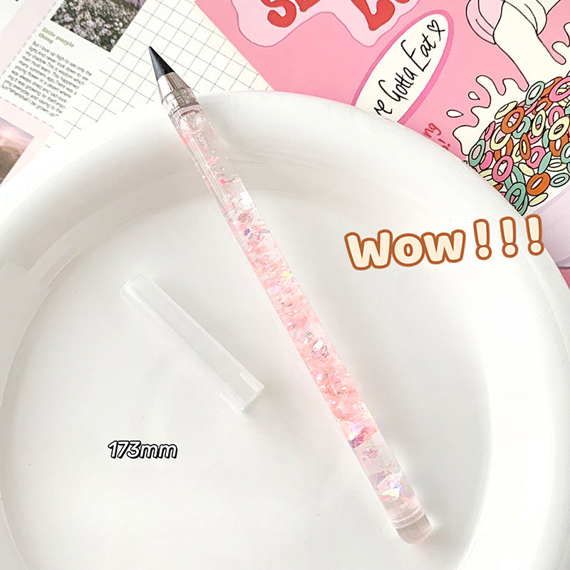 Wholesale Quicksand Pencils Eternal Plastic Pencils Colored Pencils