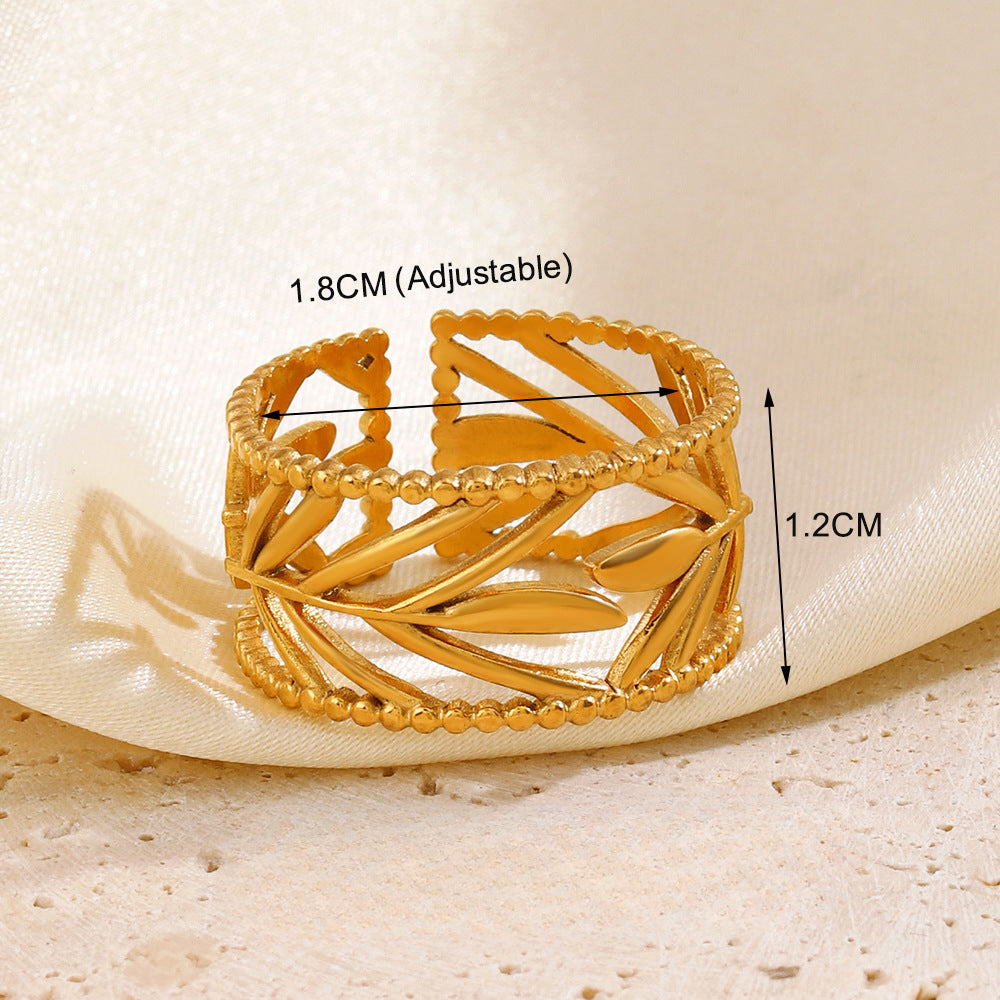 Wholesale Popular Stainless Steel Love Women's Personality Hip Hop Line  Ring