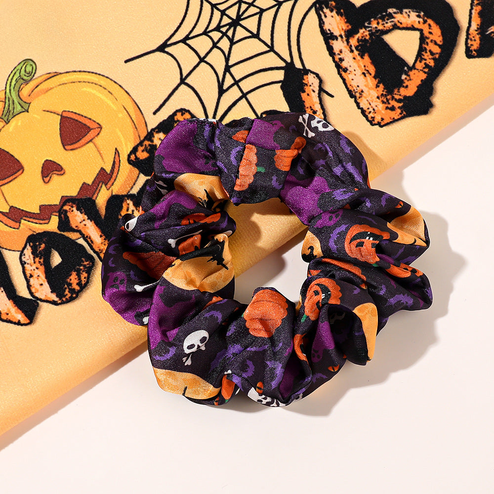 Wholesale Halloween Large Intestine Hair Ring, Pumpkin Skull, Personality Holiday Hair Accessories