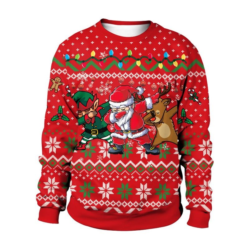 Wholesale Christmas Digital Printed Christmas Crewneck Sweatshirt