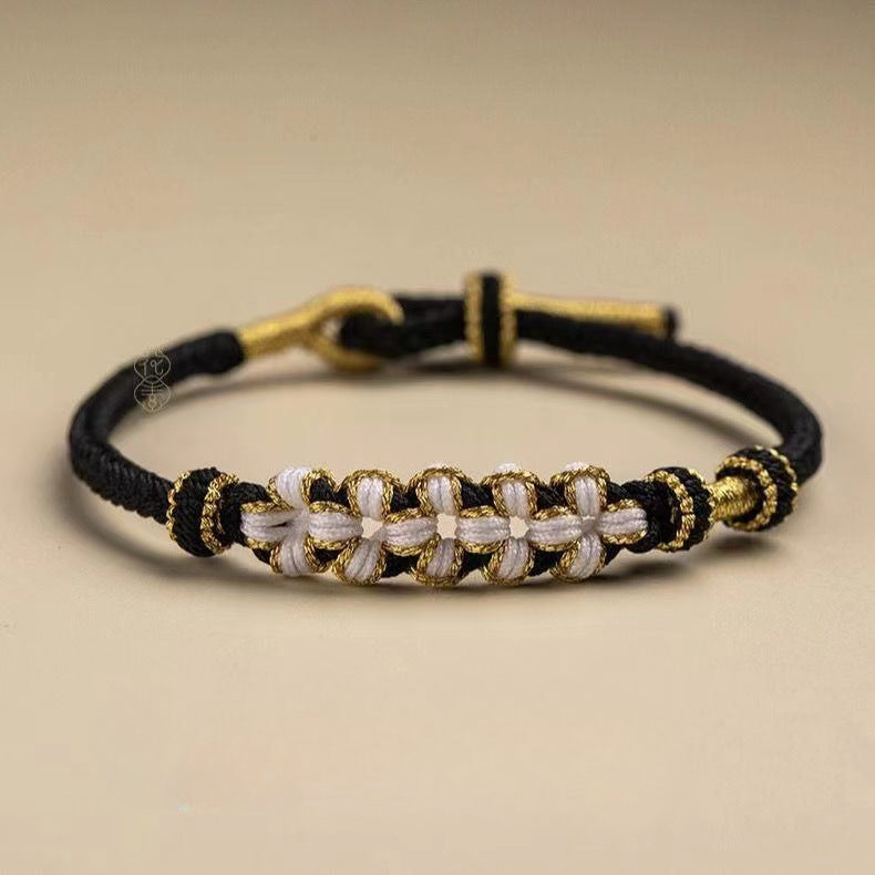 Wholesale Rope Woven Peach Blossom Knot Bracelets