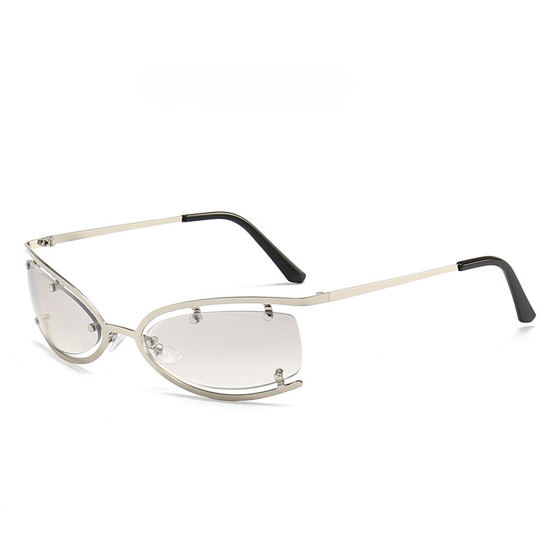 Wholesale Metal Hollowed Out PC Sunglasses