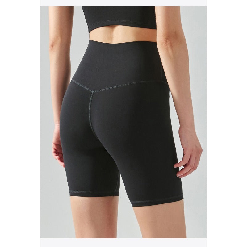 Volesal High-waisted Seamless Athletic Skinny Quad Yoga Shorts