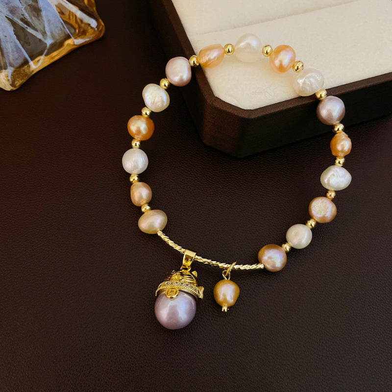 Wholesale Freshwater Pearl Shell Tassel Bracelet