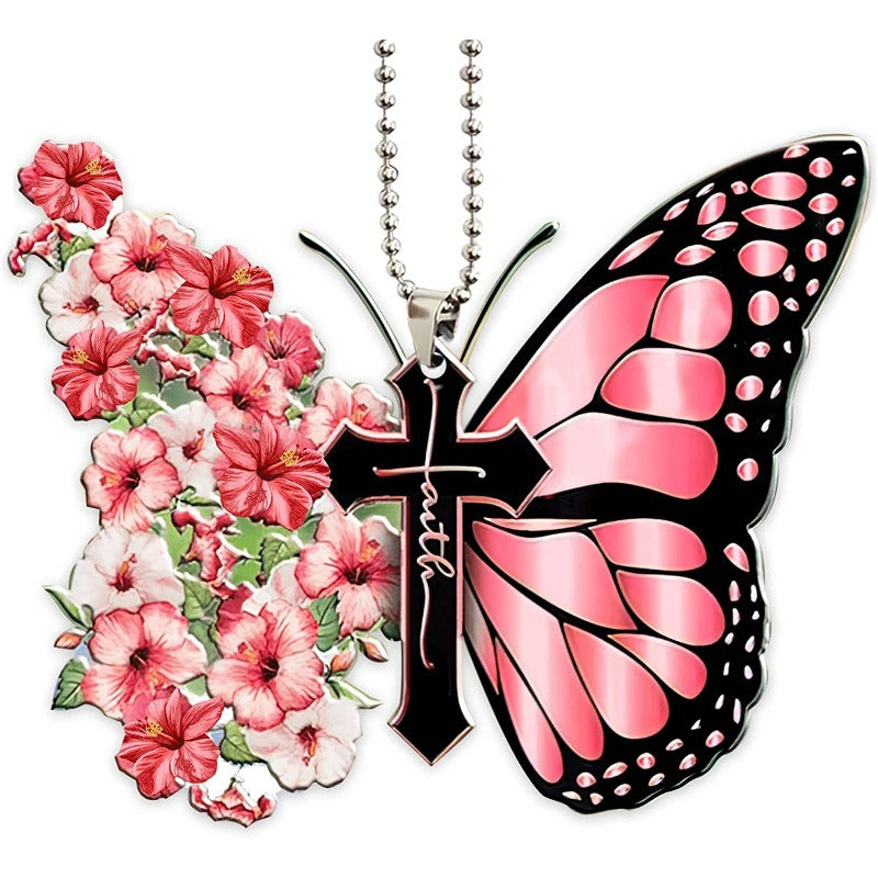 Wholesale Butterfly Acrylic Keychain Accessories