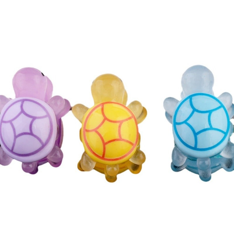 Wholesale 2pcs Luminous Double-sided Turtle Clay Drill Ball Straight Hole DIY Beads