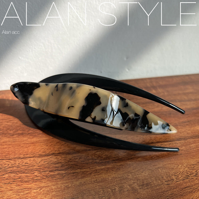 Wholesale Acetic Acid Large Size Simple and Versatile Swallowtail Hair Clips