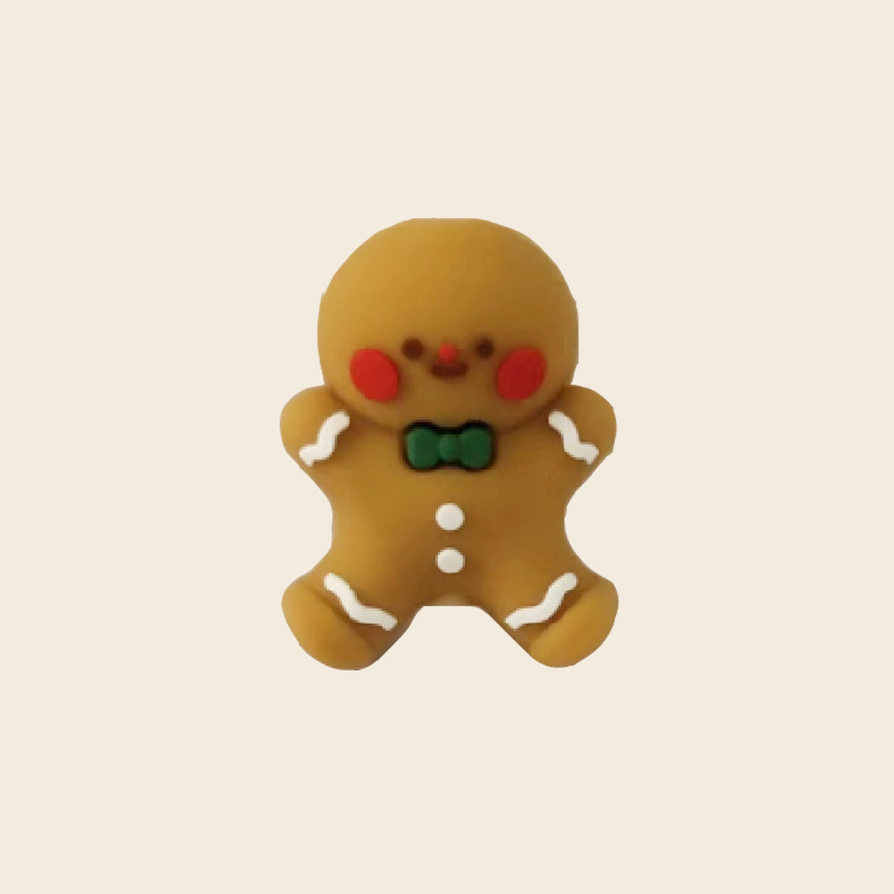 Wholesale 10pcs Cartoon 3D Christmas Snowman Silicone Beads