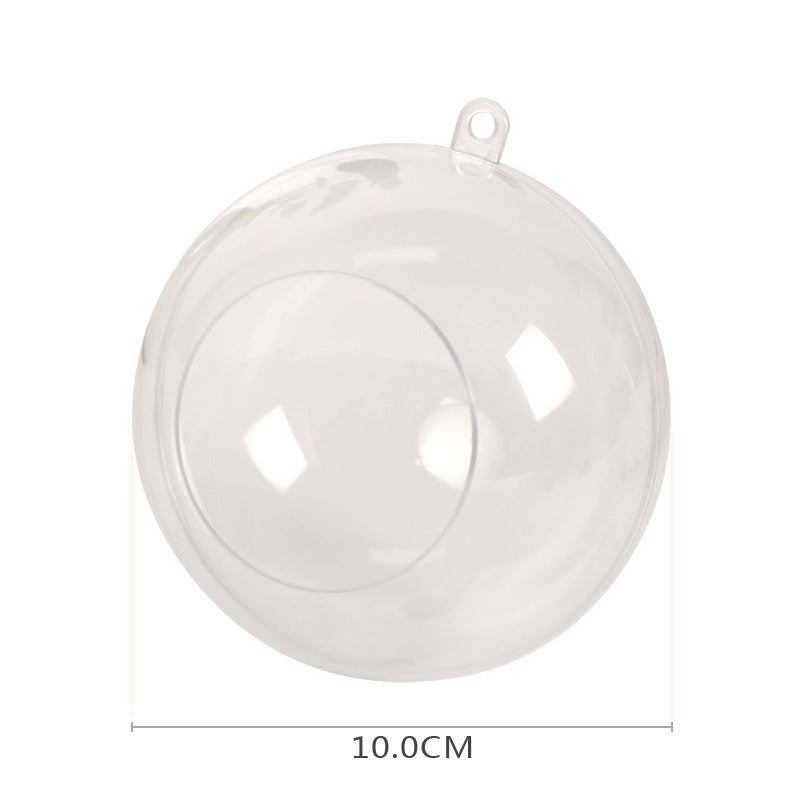 Wholesale Christmas Decorative Balls Acrylic Plastic Transparent Balls