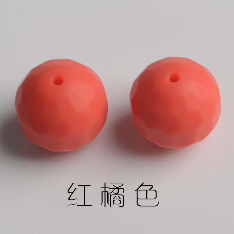 Wholesale 30pcs Rhombus Multicolor Silicone Beads