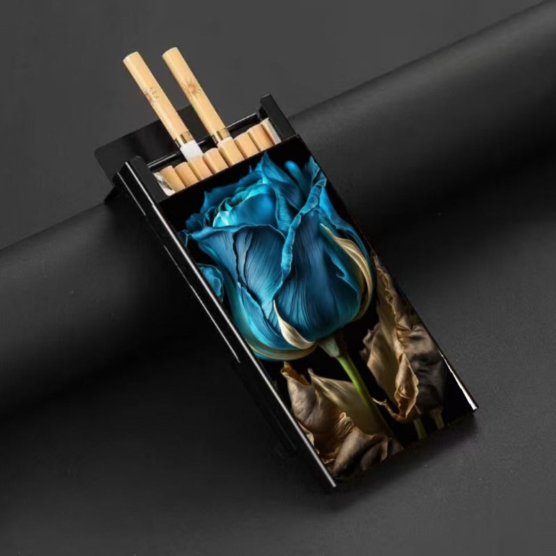 Wholesale Metal Fine Tube Anti Drop and Moisture-proof Painted Creative Cigarette Box