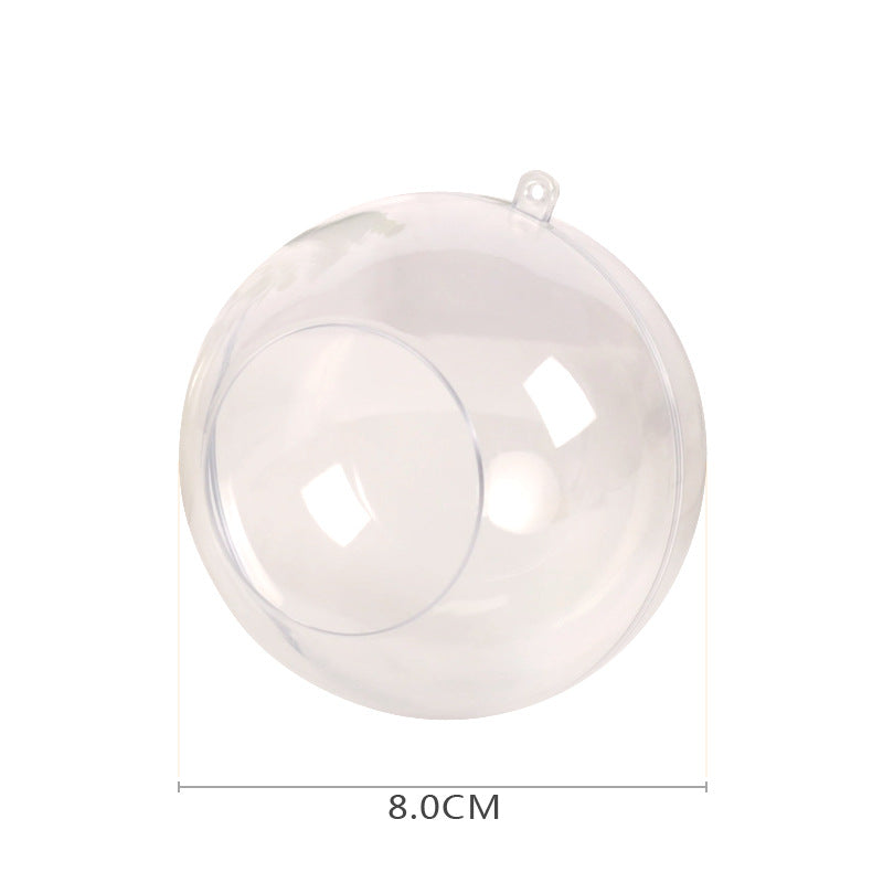 Wholesale Christmas Decorative Balls Acrylic Plastic Transparent Balls