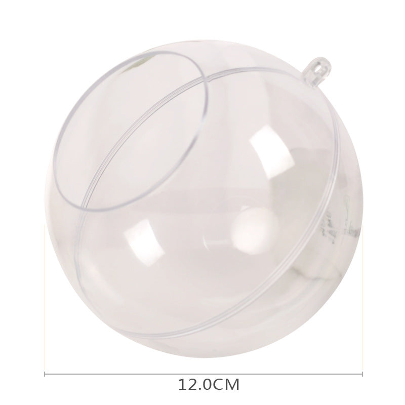 Wholesale Christmas Decorative Balls Acrylic Plastic Transparent Balls
