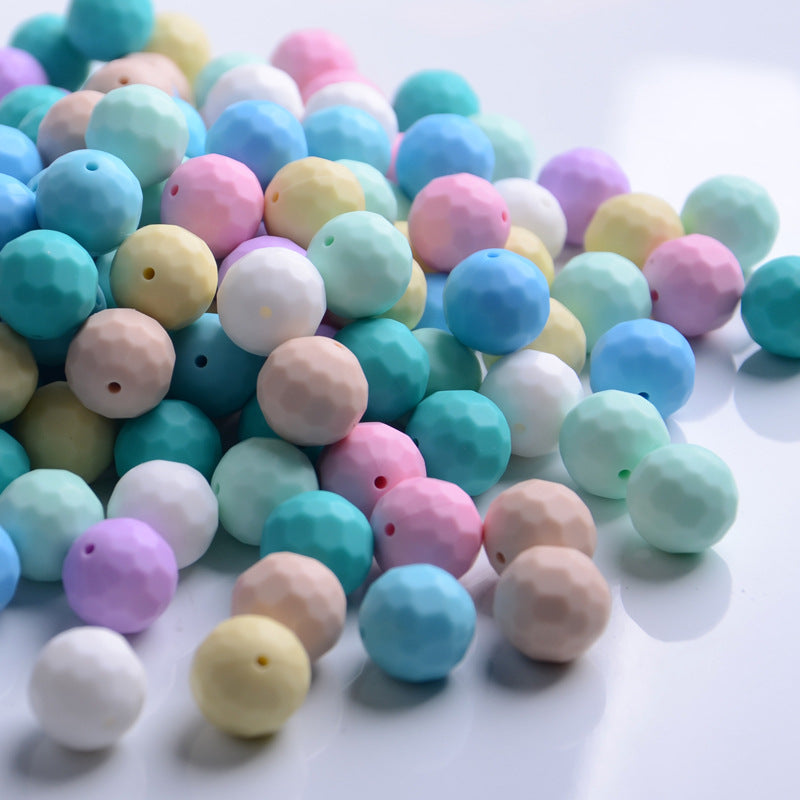 Wholesale 30pcs Rhombus Multicolor Silicone Beads