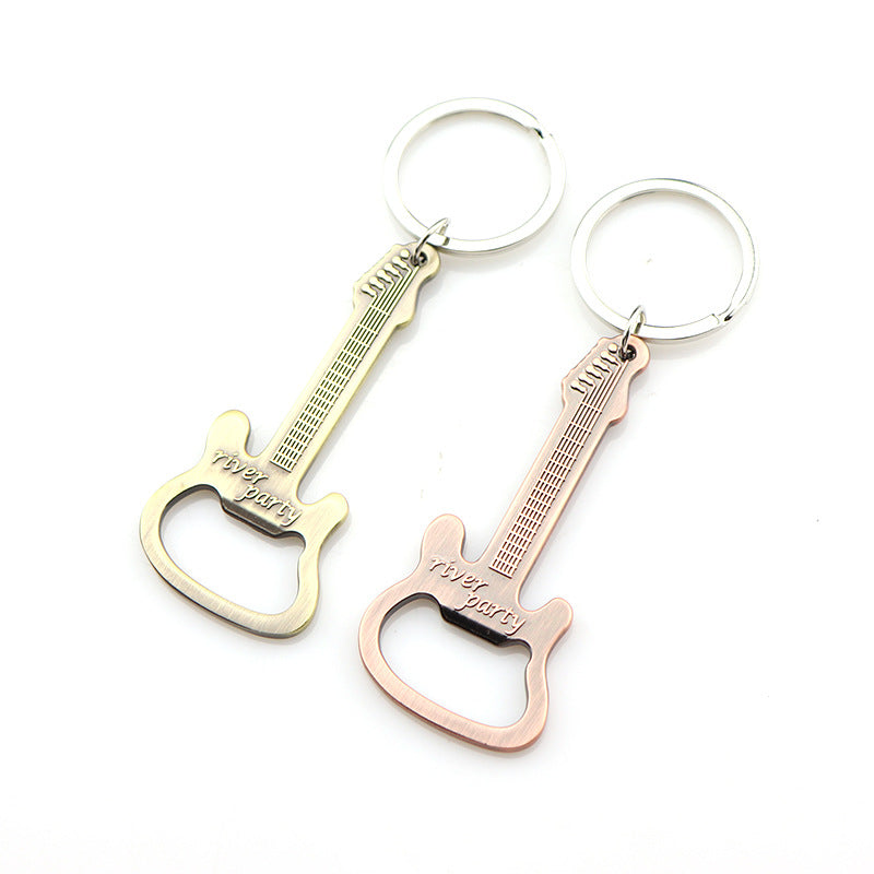 Wholesale Zinc Alloy Guitar Bottle Opener Creative Keychain