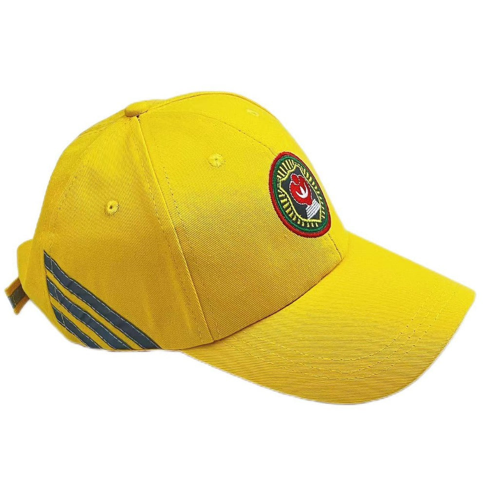 Wholesale Children's Medium Reflective Strip Safety Commuting Sunshade Small Yellow Hat