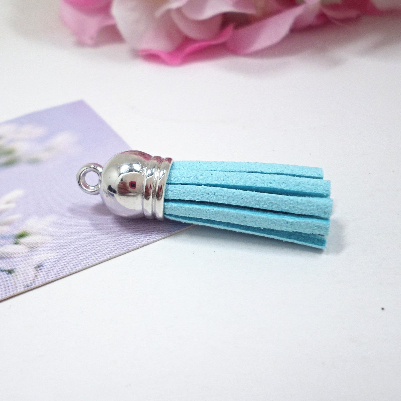 Wholesale 10pcs/pack Velvet Tassel Bag Charm DIY Accessories Keychain