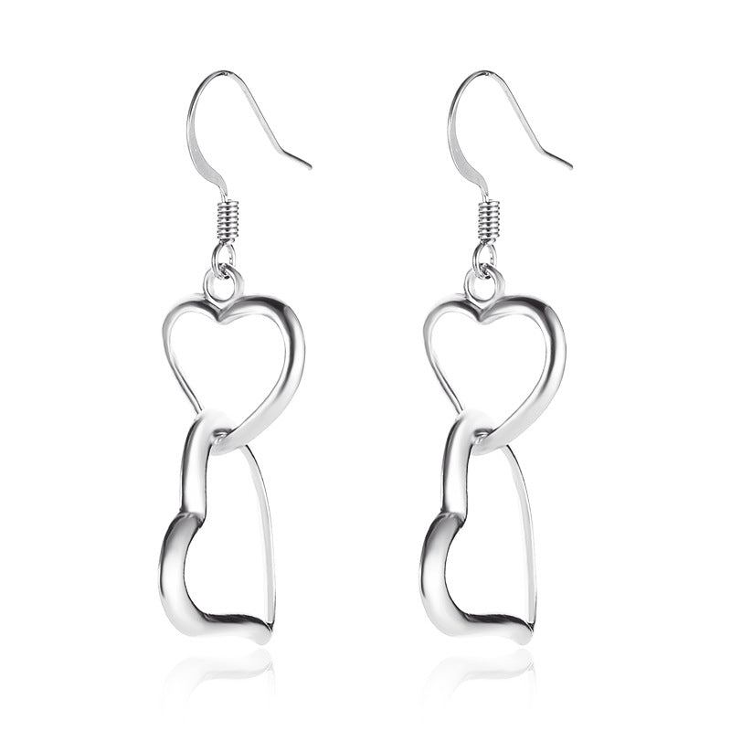 Wholesale of Medium To Long Length Love Alloy Earrings