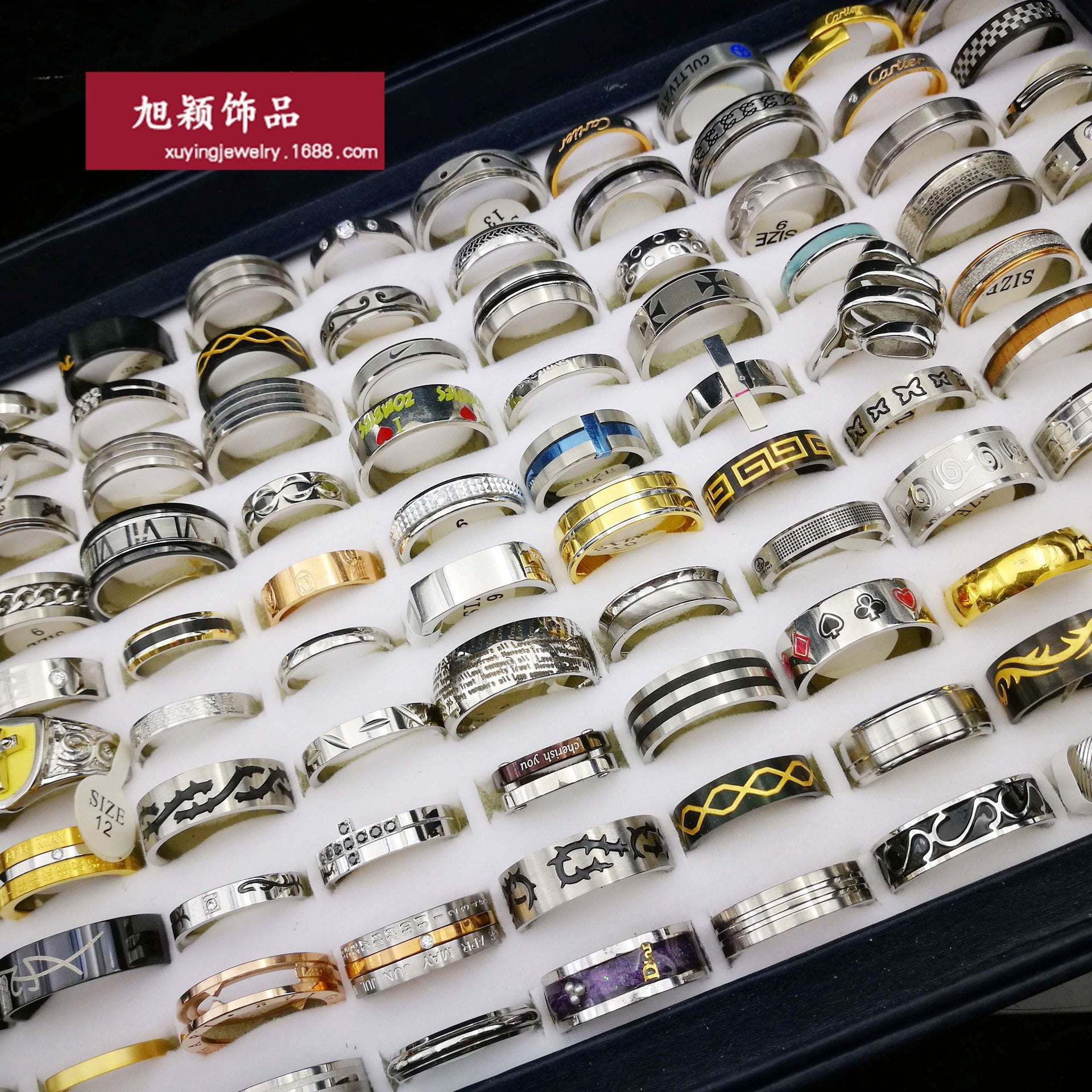 Wholesale 20PCS Stainless Steel Random Men and Women Style Rings