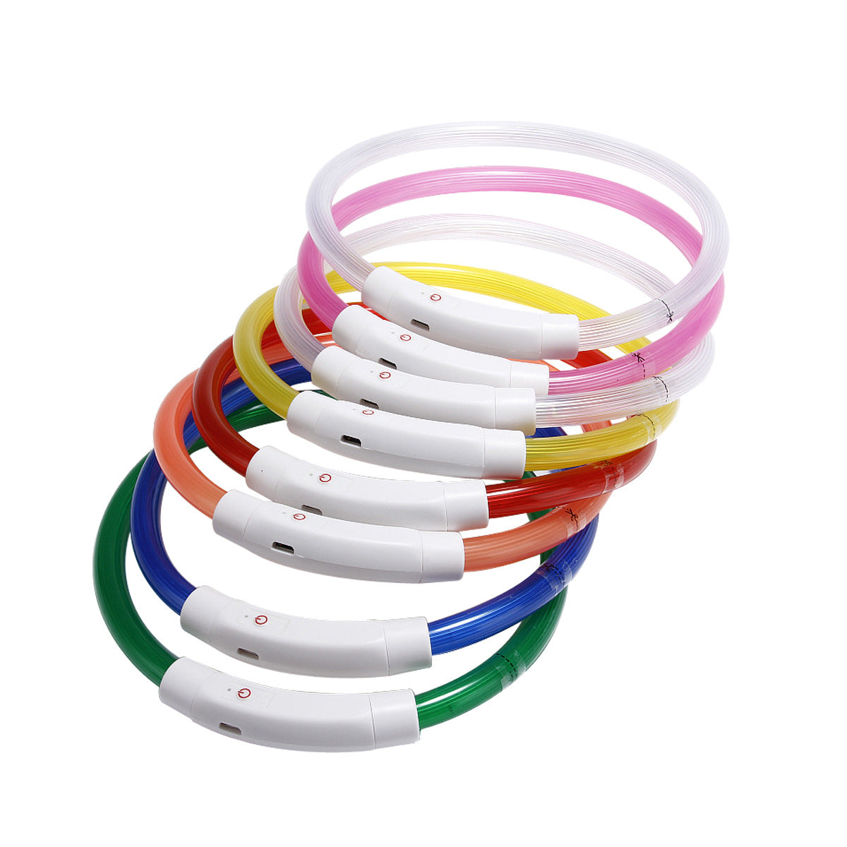 Wholesale Polyester LED Pet Luminous Collar USB Charging Collar
