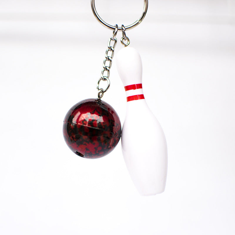 Wholesale Bowling Ball Resin Keychain