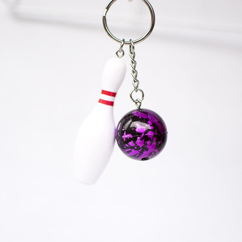 Wholesale Bowling Ball Resin Keychain