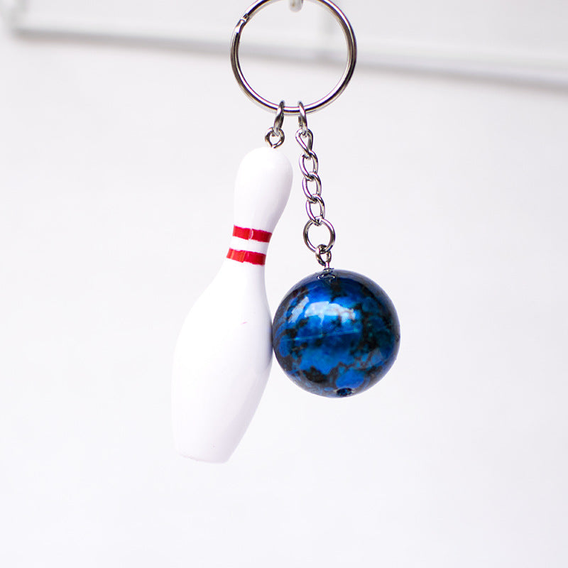 Wholesale Bowling Ball Resin Keychain