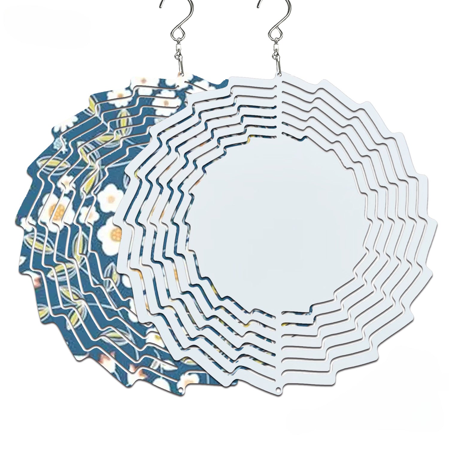 Wholesale 10PCS DIY Heat Transfer Printing Wind Chime Blank Hanging Decorations