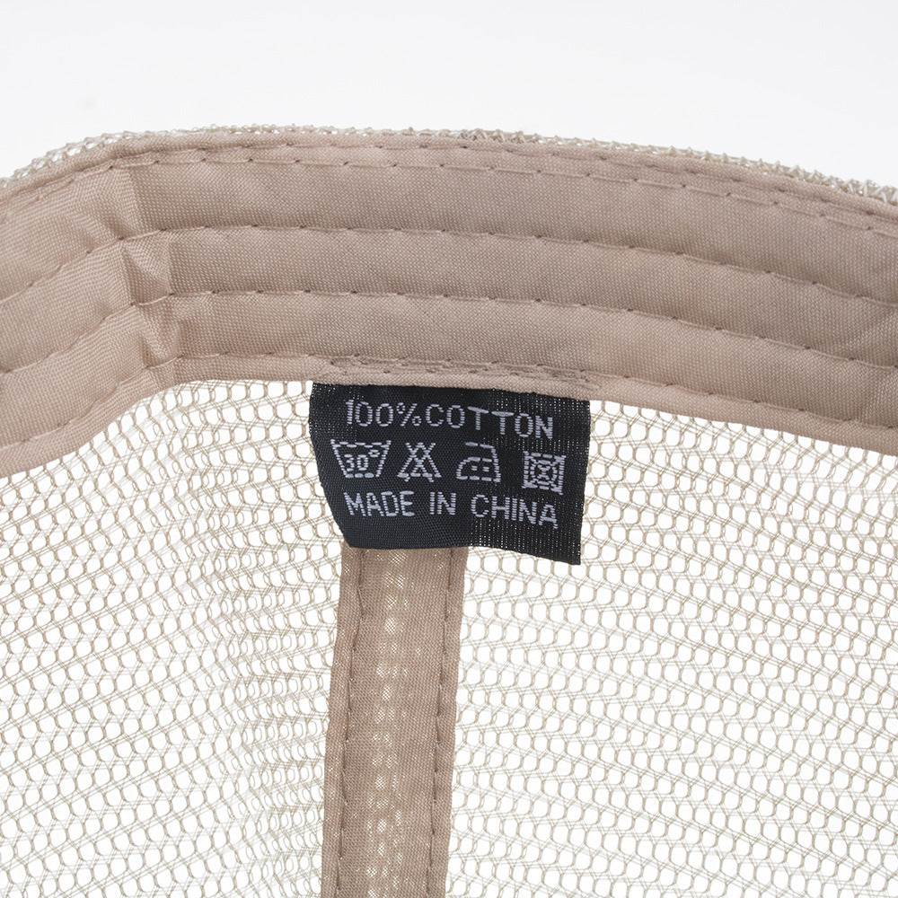 Wholesale Washed Cotton Smooth Mesh Baseball Cap