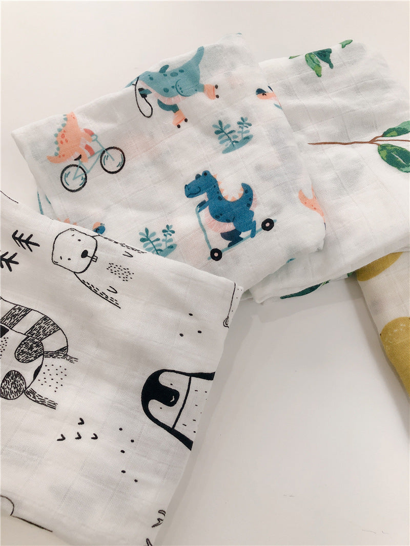 Wholesale baby 60*60 bamboo cotton gauze saliva towel
