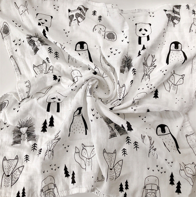 Wholesale baby 60*60 bamboo cotton gauze saliva towel