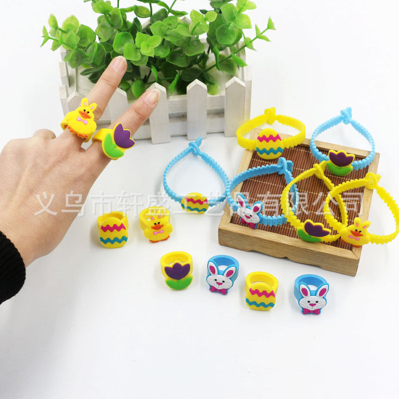 Wholesale PVC Sports Epoxy Easter Silicone Bracelet