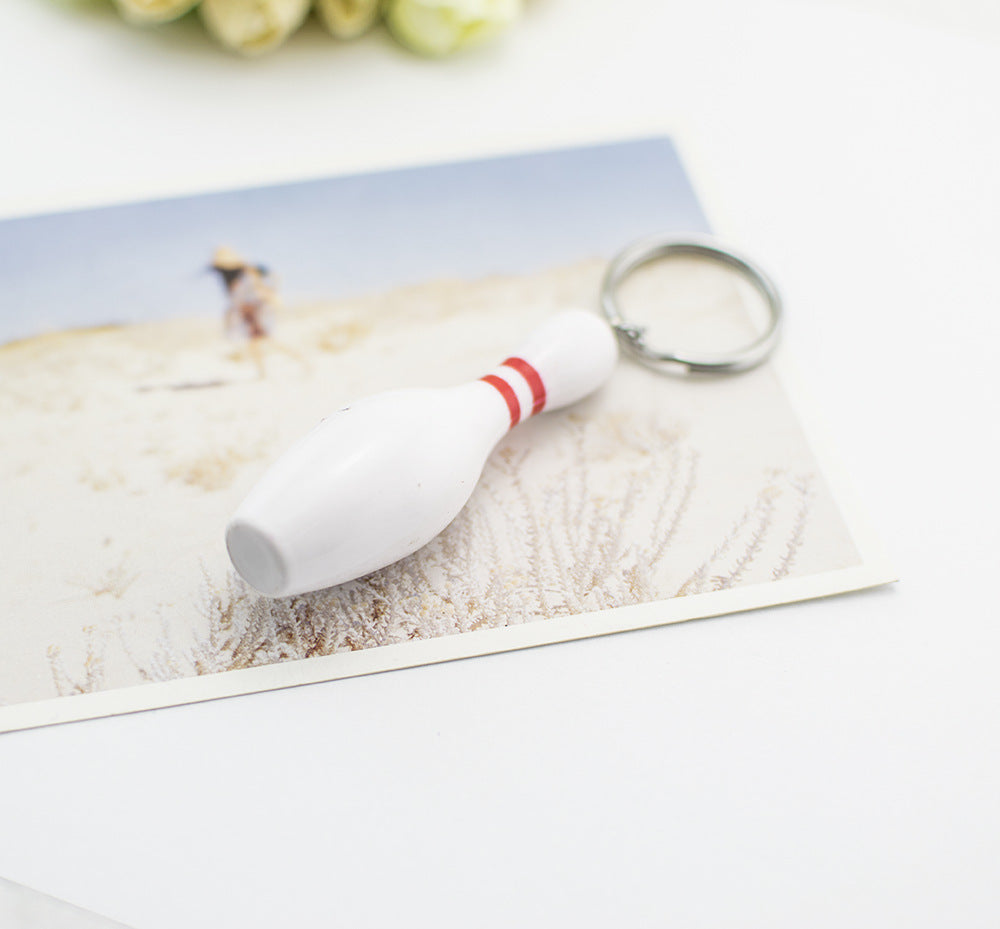 Wholesale Bowling Ball Resin Keychain