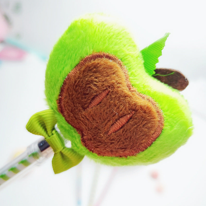 Wholesale Plush Fruit Plastic Neutral Pens