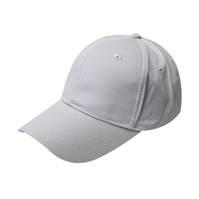 Wholesale Solid Color Breathable Sun Protection Back Opening Ponytail Baseball Cap