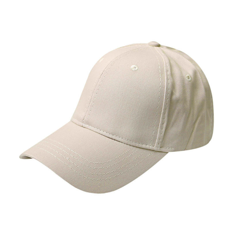 Wholesale Solid Color Breathable Sun Protection Back Opening Ponytail Baseball Cap
