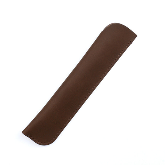 Wholesale Retro Handmade Cowhide Creative Steel Pen Jacket Bag