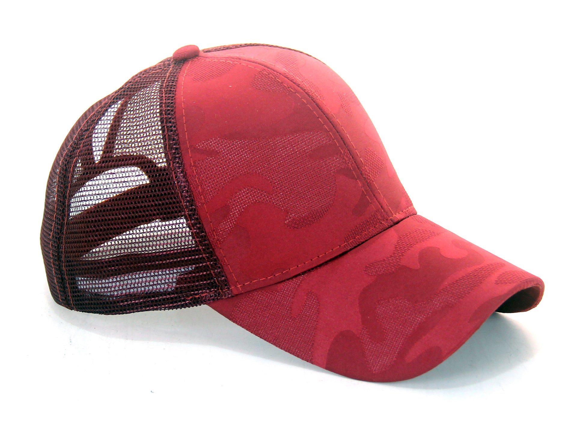 Wholesale Cotton Grid Camouflage Solid Color Baseball Cap