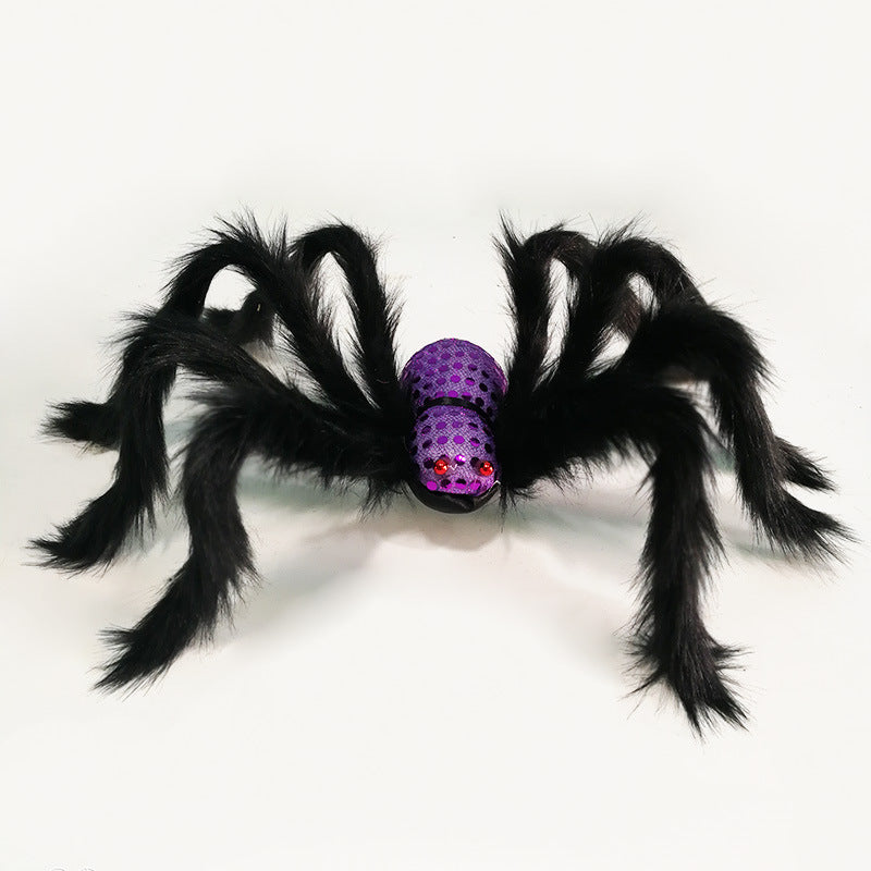 Wholesale Halloween Decoration Simulation Big Black Spider Foam Props