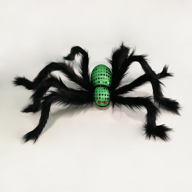 Wholesale Halloween Decoration Simulation Big Black Spider Foam Props