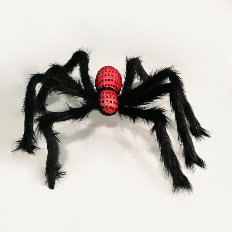 Wholesale Halloween Decoration Simulation Big Black Spider Foam Props