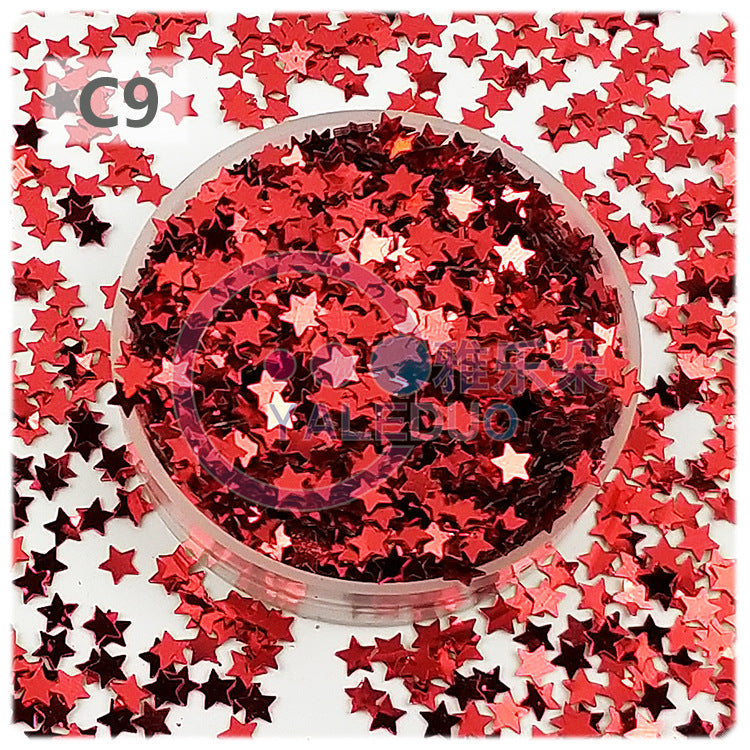 Wholesale 4mm five-pointed star pvc sequins