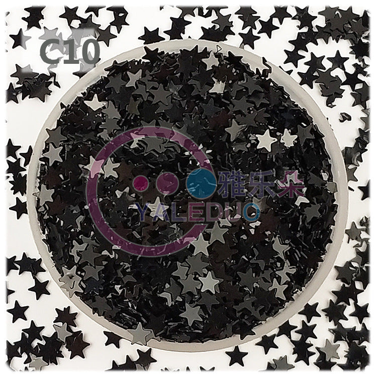 Wholesale 4mm five-pointed star pvc sequins