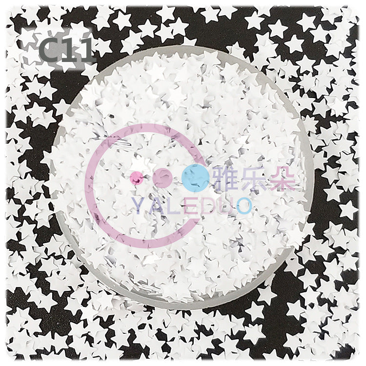 Wholesale 4mm five-pointed star pvc sequins