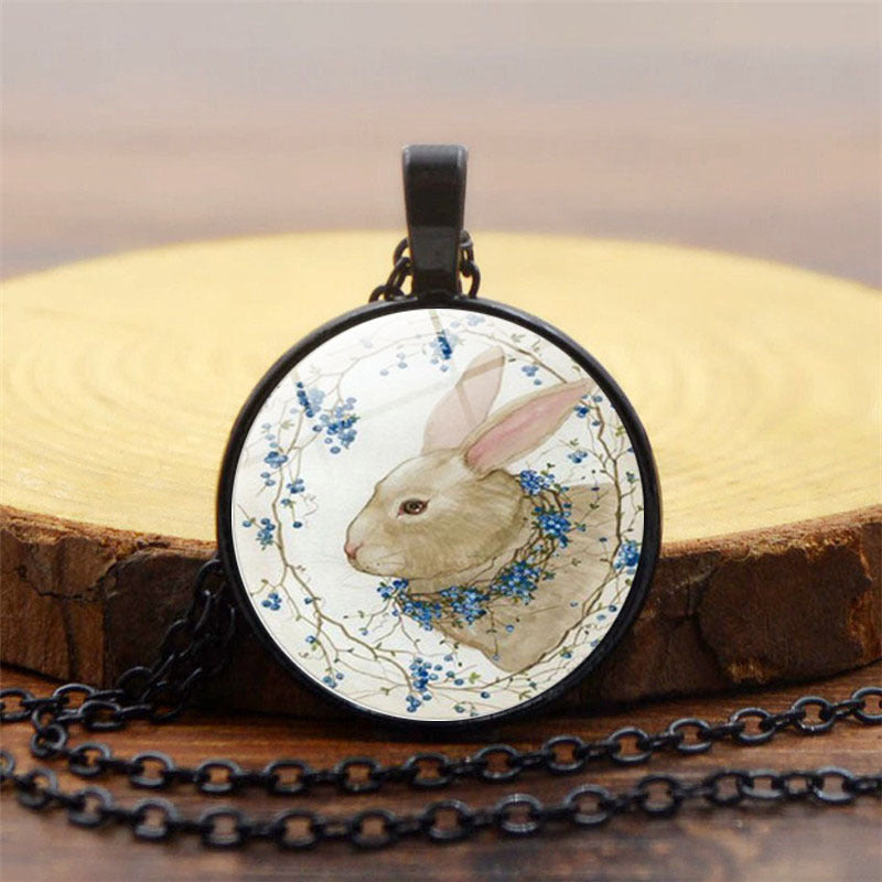 Wholesale Easter Rabbit Alloy Necklaces