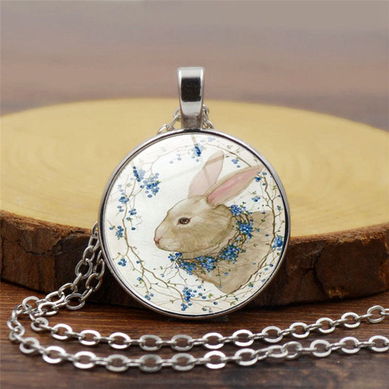 Wholesale Easter Rabbit Alloy Necklaces