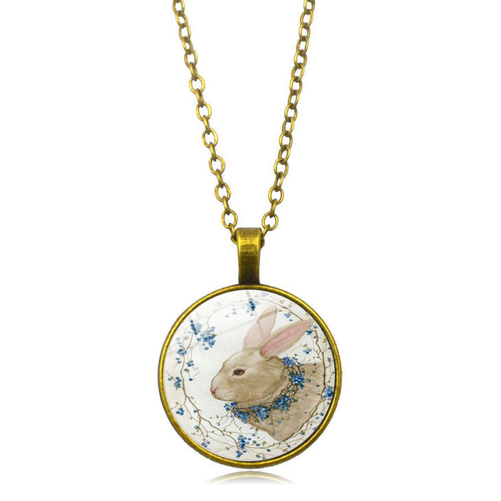 Wholesale Easter Rabbit Alloy Necklaces